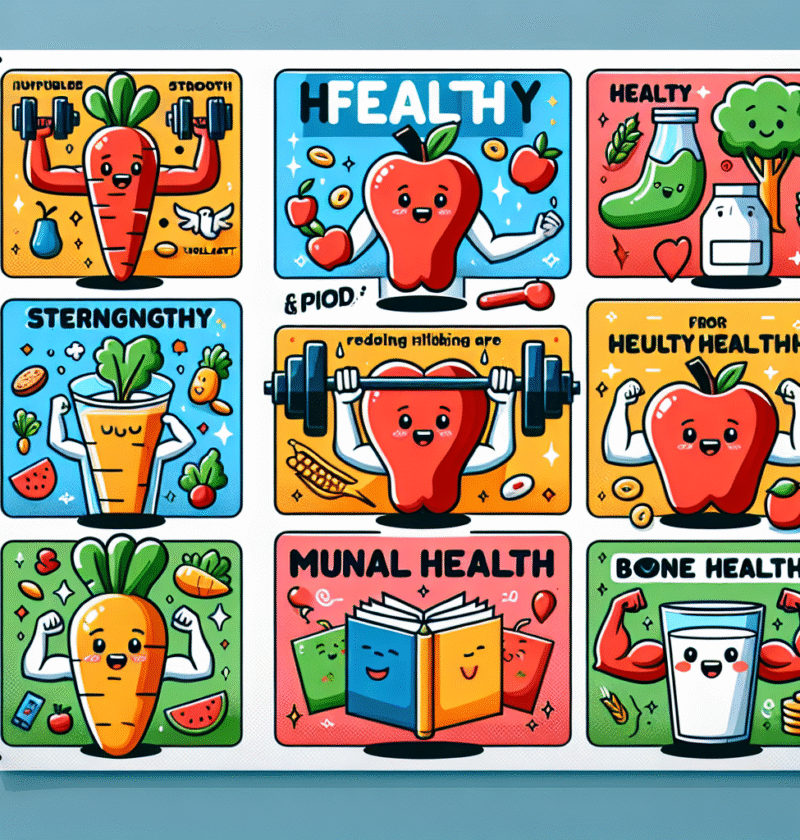 Kreativitas Kertas: Poster Makanan Sehat Kartun yang Mengedukasi dan