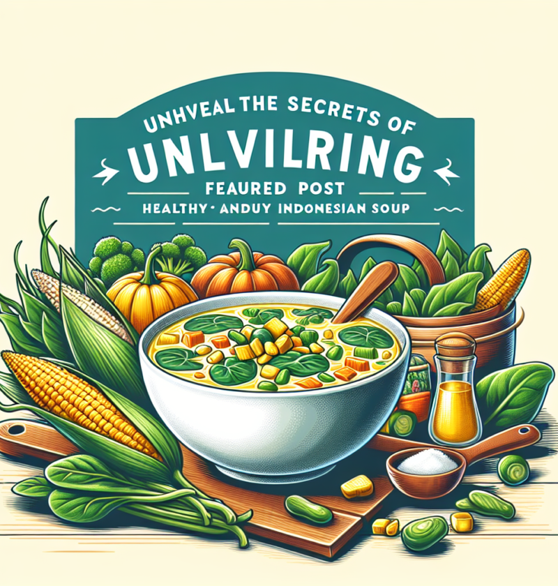 Resep Sayur Bening: Rahasia Memasak Sehat dengan Rasa Lezat